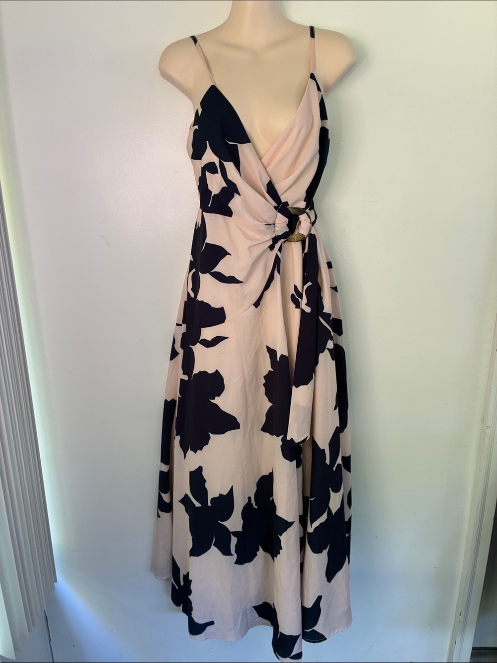Hutch Celina Wrap Maxi Dress Floral WrapBlush and Navy XSP